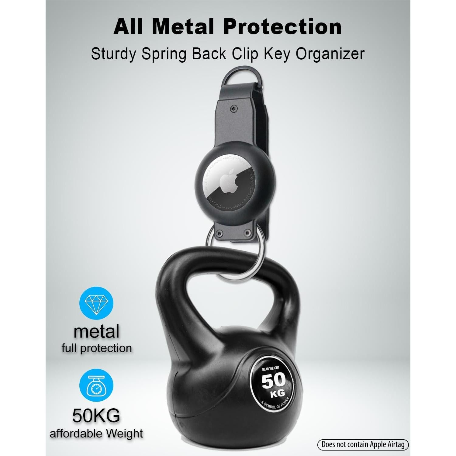 Soporte de Metal SCALLOP para Airtag - Organizador de Llaves