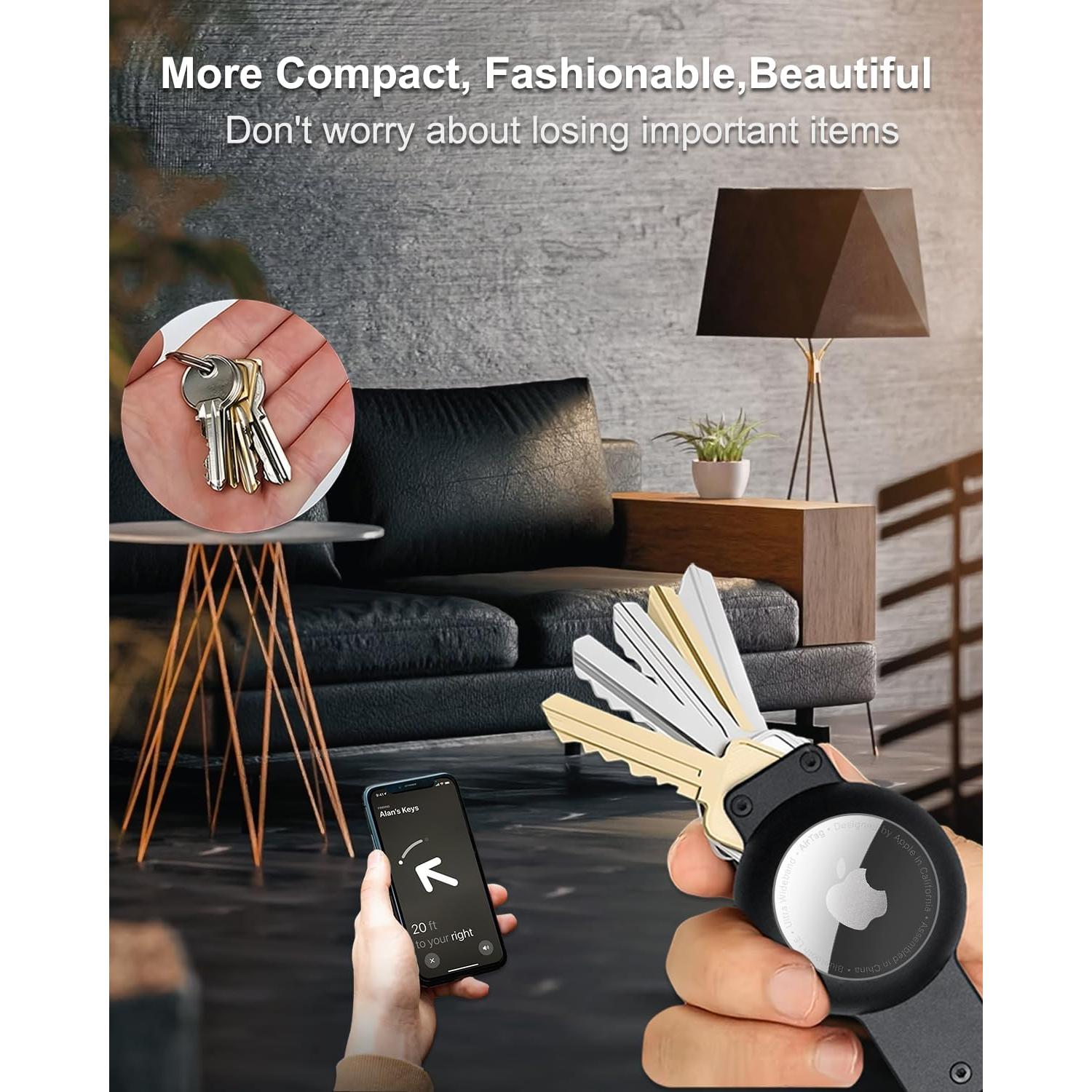 Soporte de Metal SCALLOP para Airtag - Organizador de Llaves