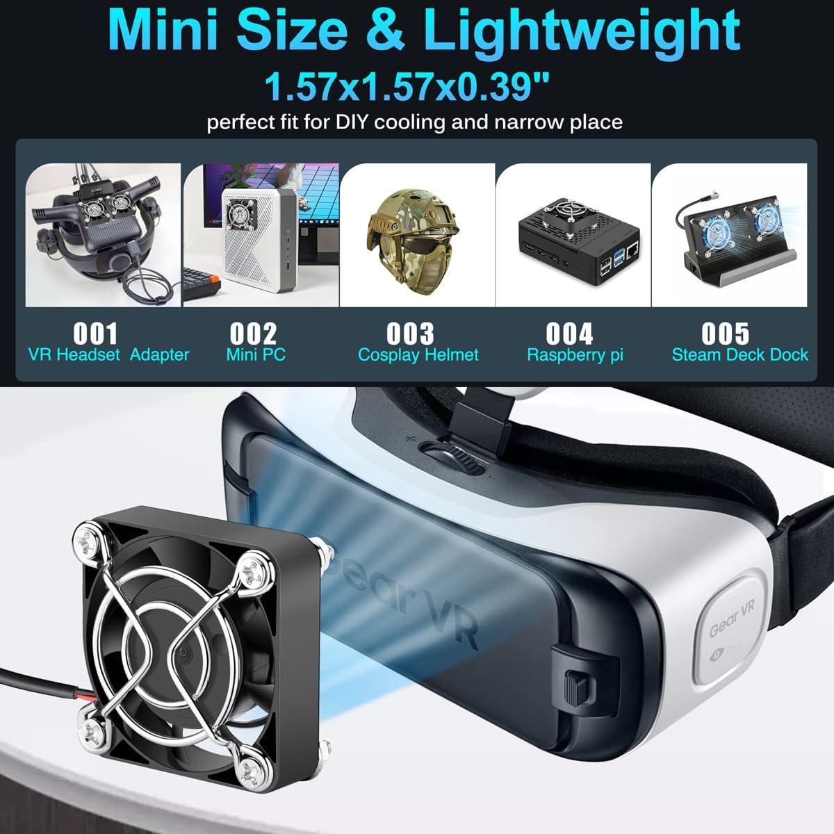 Ventiladores USB GDSTIME 40mm Silenciosos 2-Pack 5V DC