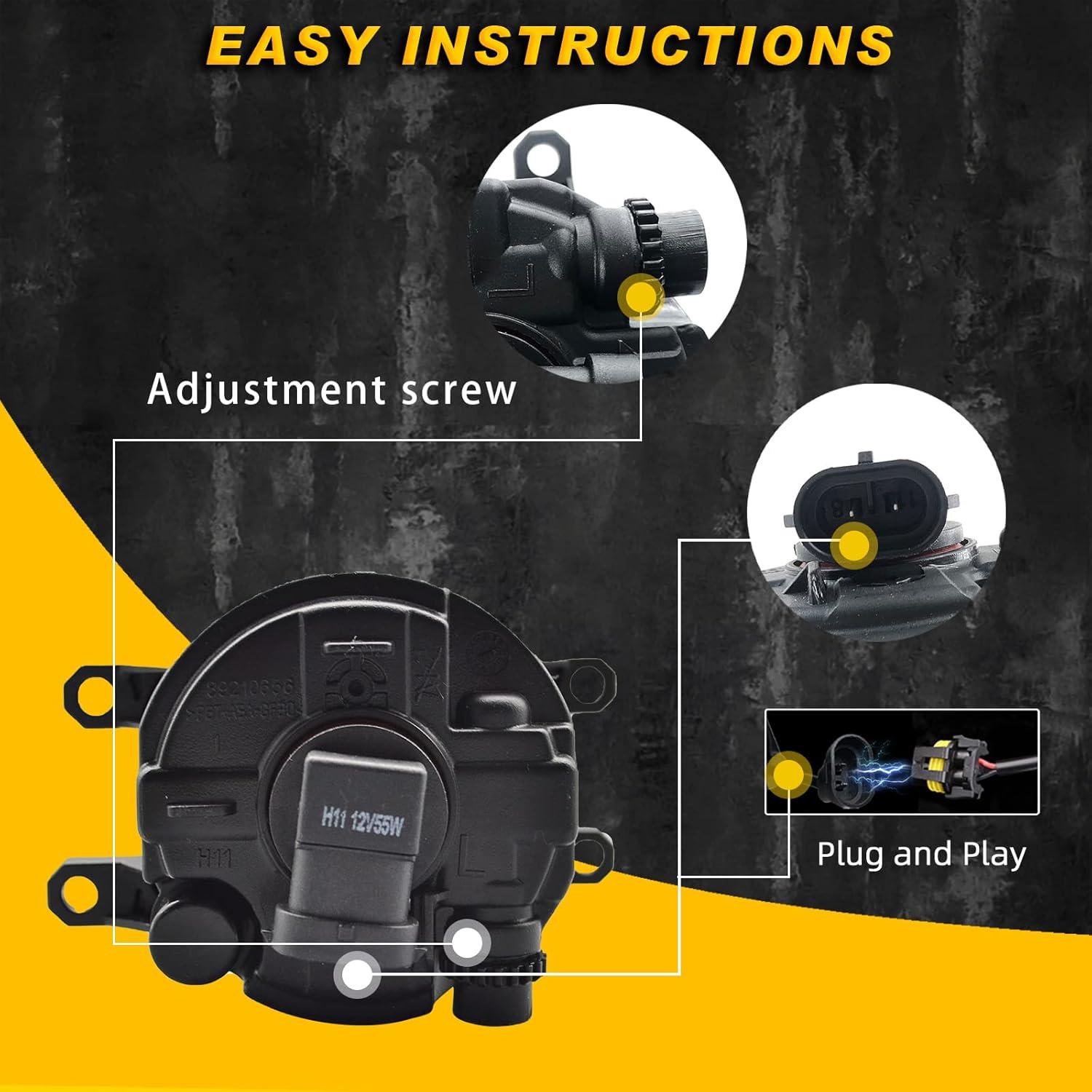 Luces Antiniebla BONA para Corolla Altis 2014-2016 H11 55W