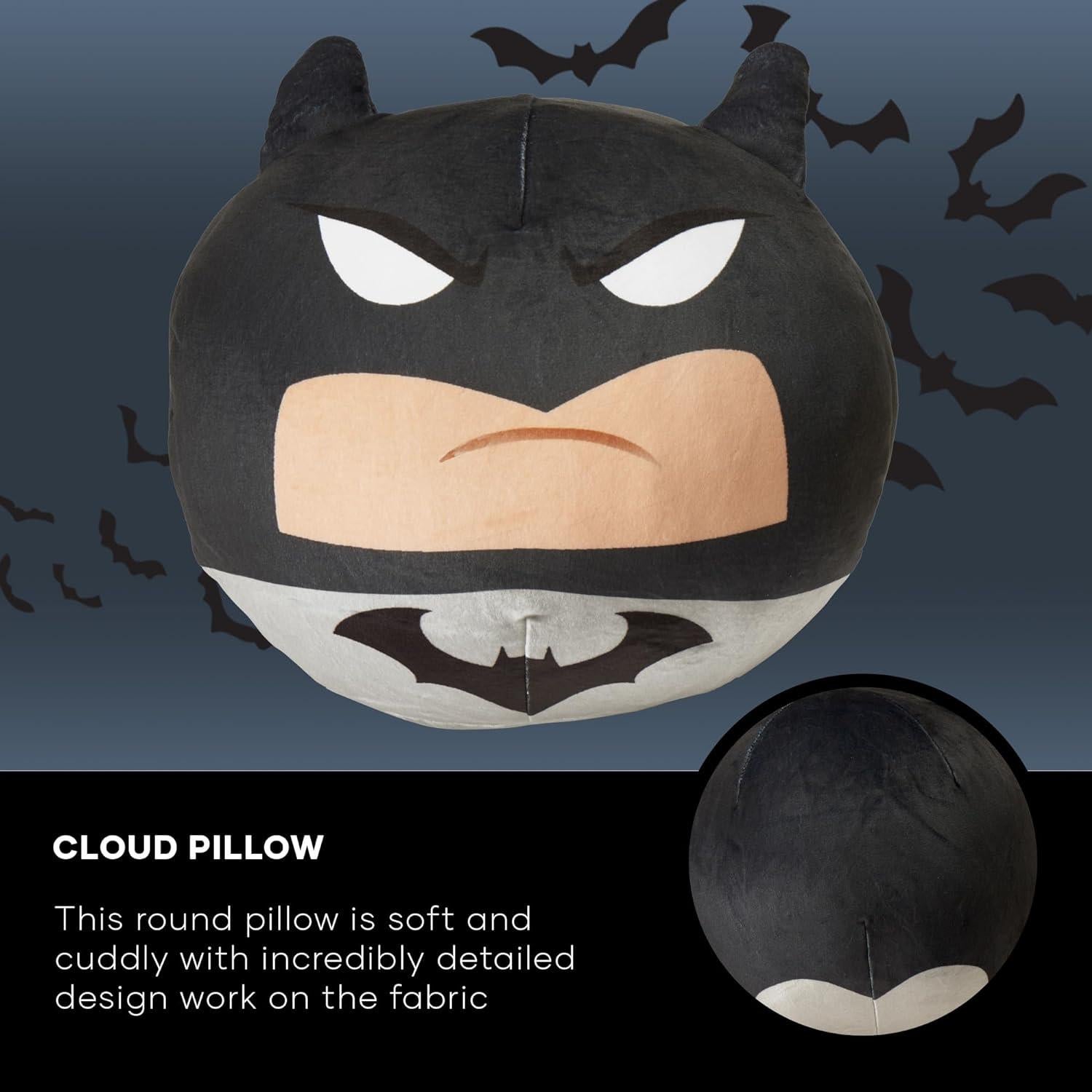 Almohada Nube Noroeste Batman Gris 27.94 cm Decorativa