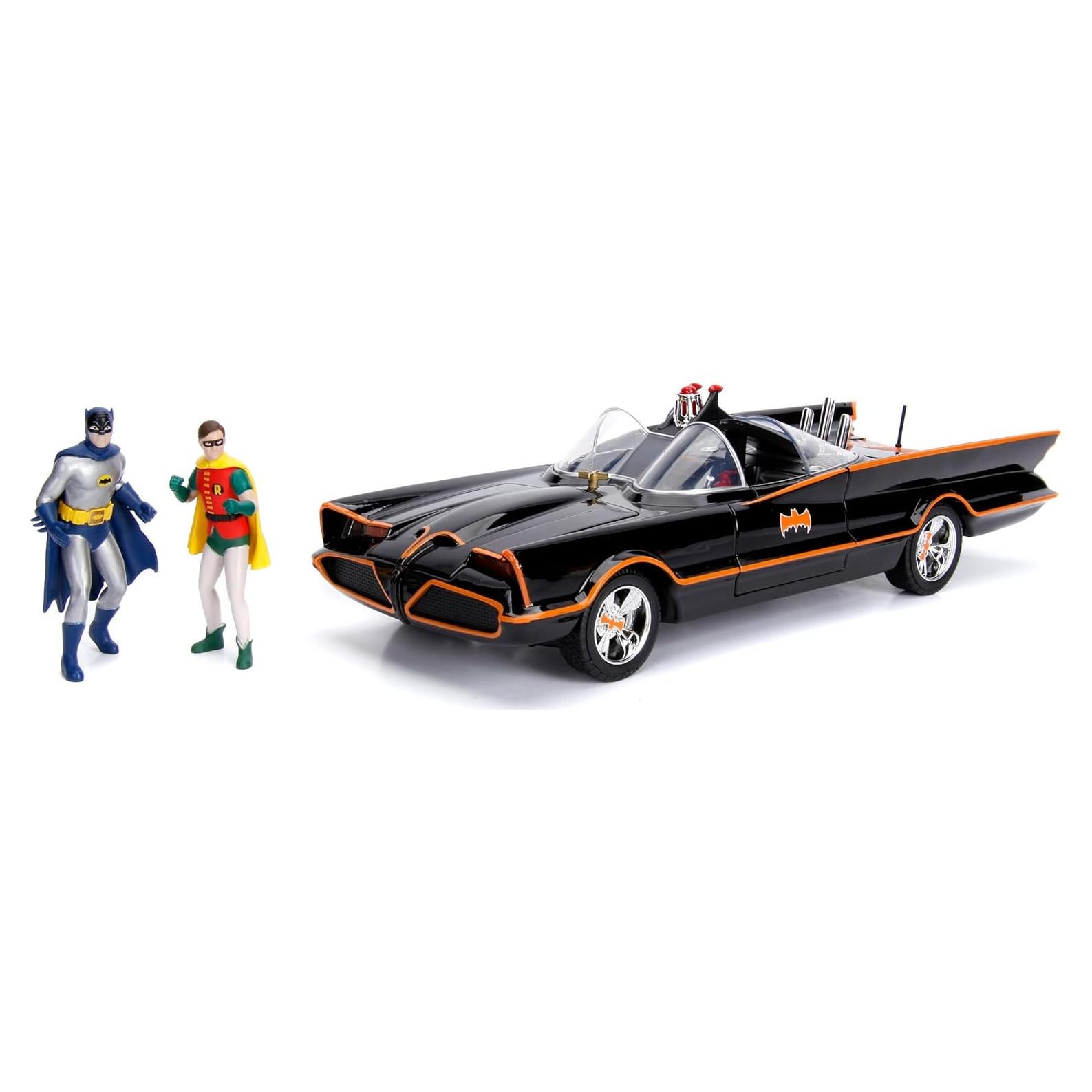 Batmóvil Jada 98625 1:18 Metal con Figuras Batman y Robin