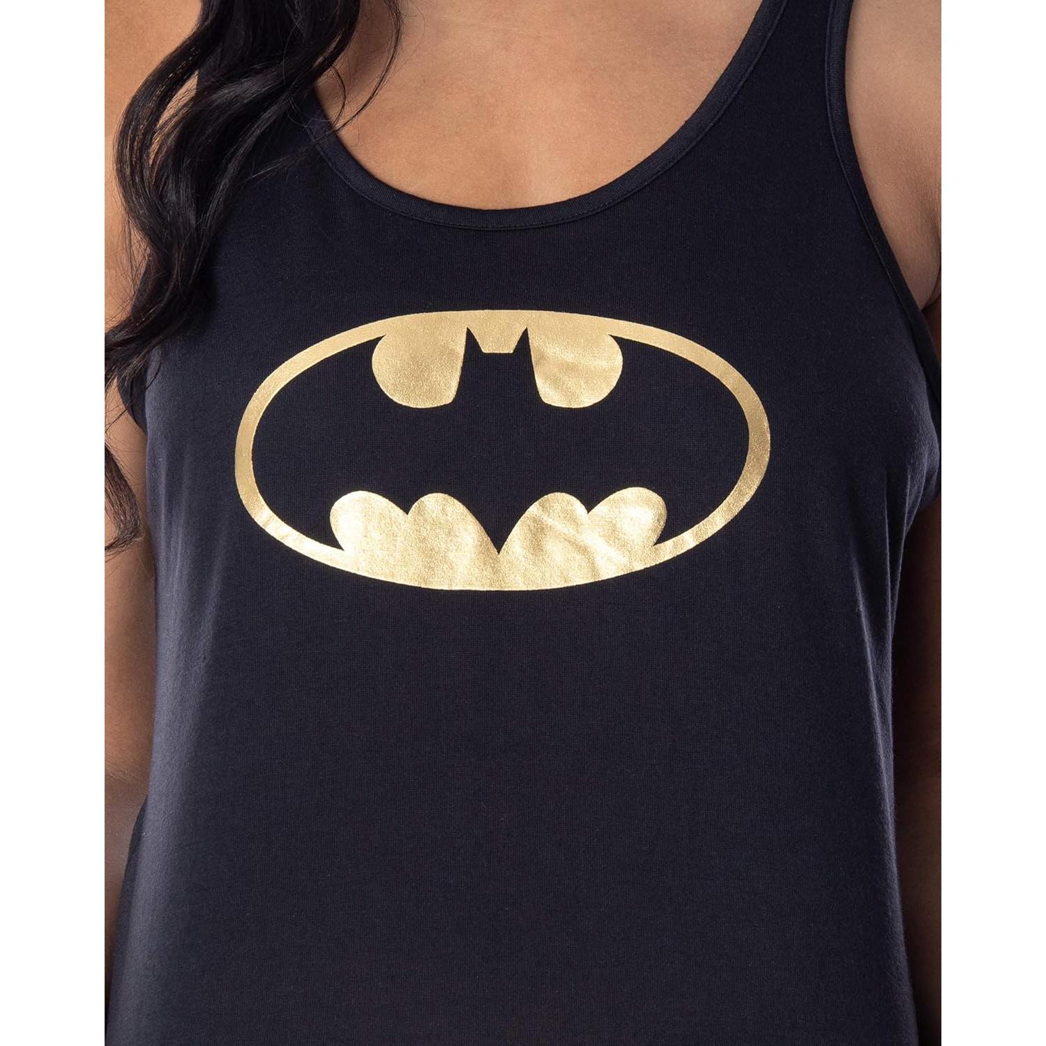 Pijama de mujer Batman Intimo 2 piezas con logo dorado
