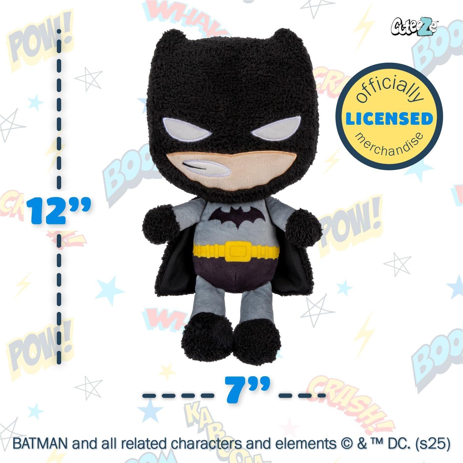 Peluche Batman Cuteeze Kids Preferred 30 cm Suave y Divertido