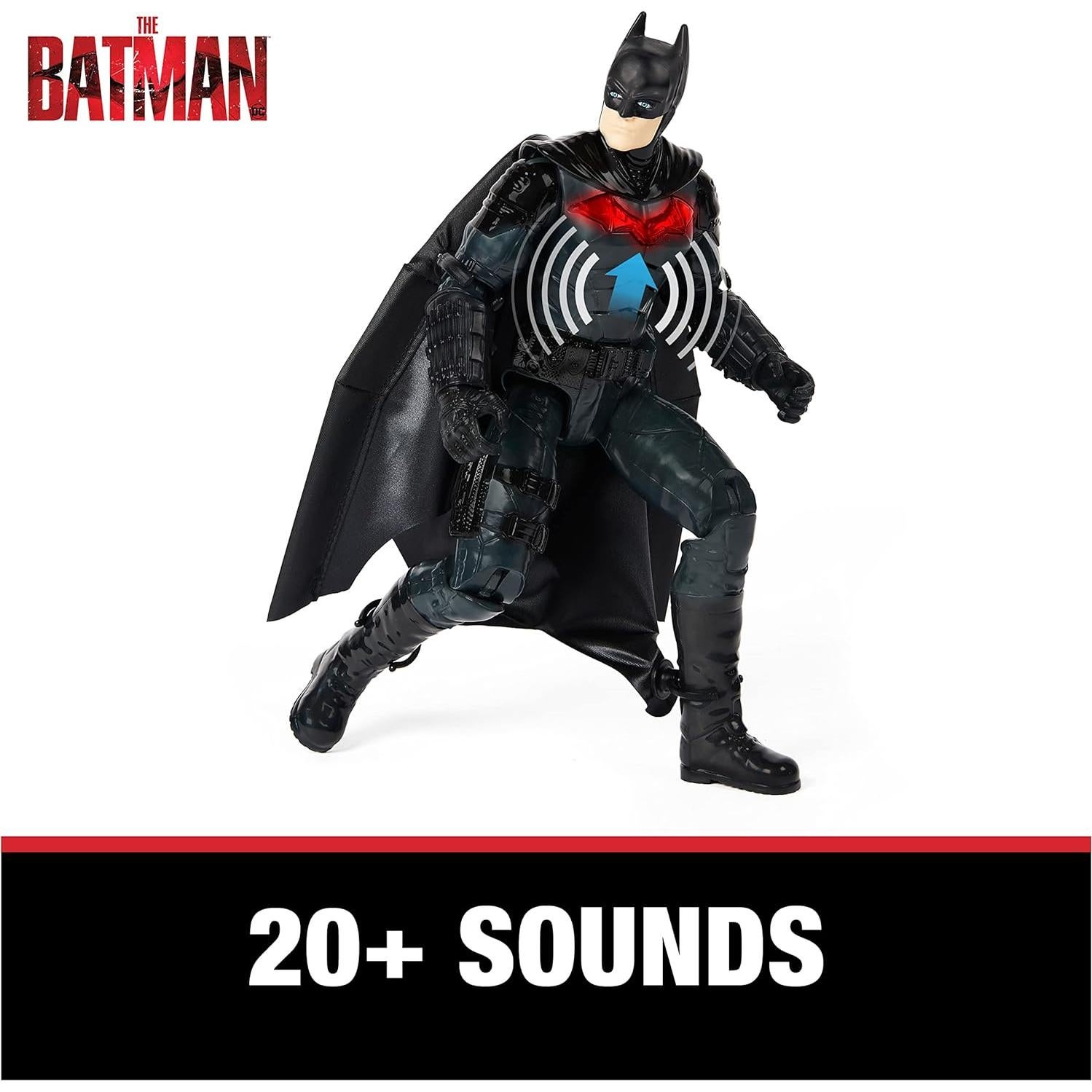 Figura de Acción Batman 30 cm con Traje de Alas y Sonidos