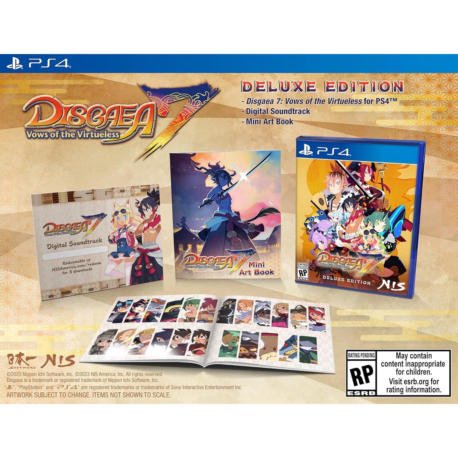 Disgaea 7 Deluxe - Videojuego PS4 con Banda Sonora y Mini Libro