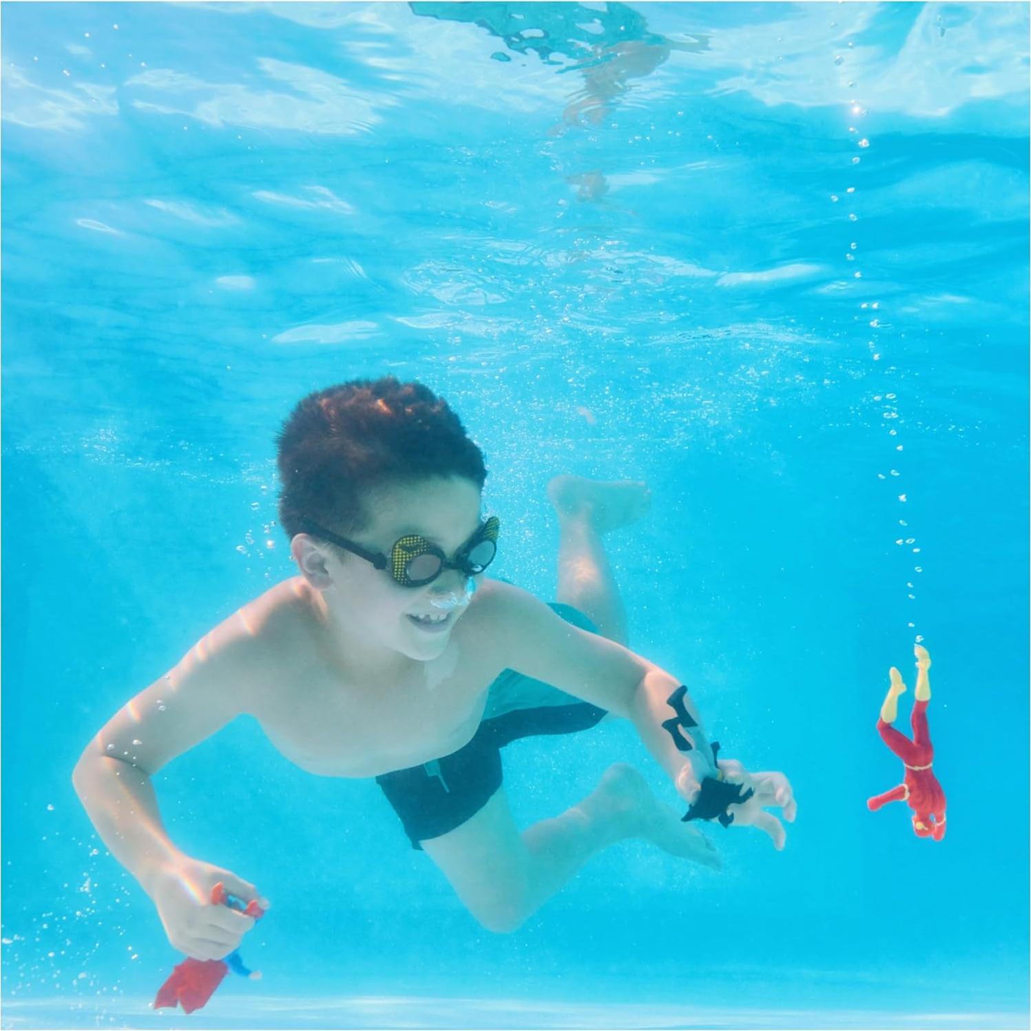 Juguetes de Buceo Swimways DC - Paquete de 3 Superhéroes