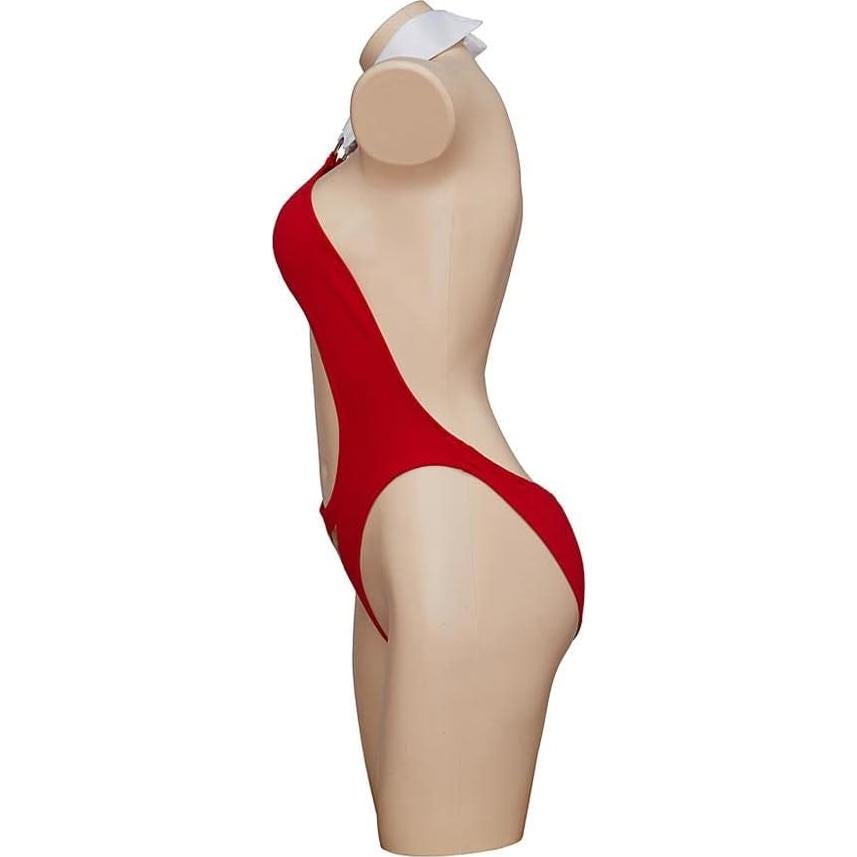 Disfraz de Vampirella para mujer VEECOOCOS, mono sexy rojo