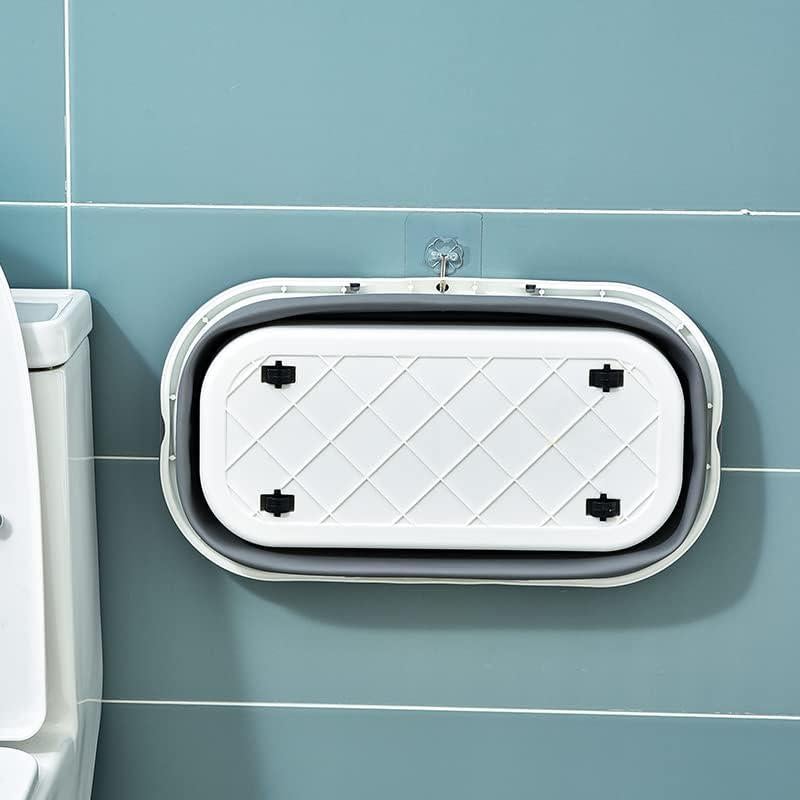 Cubeta Plástica Plegable Goderewild 12L con Ruedas Azul