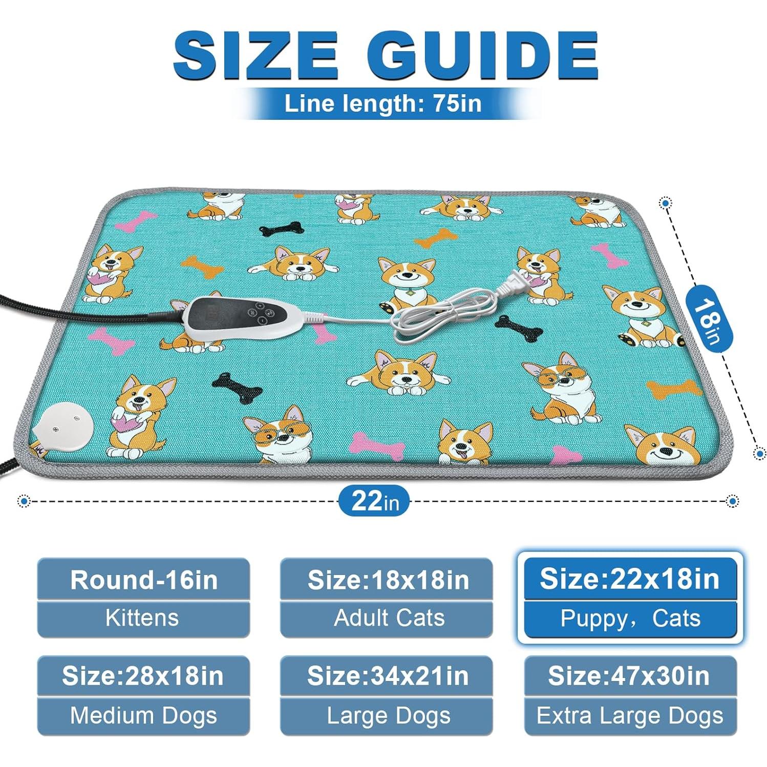 Almohadilla Térmica para Mascotas GOLOPET 55.88x45.72 cm Ajustable