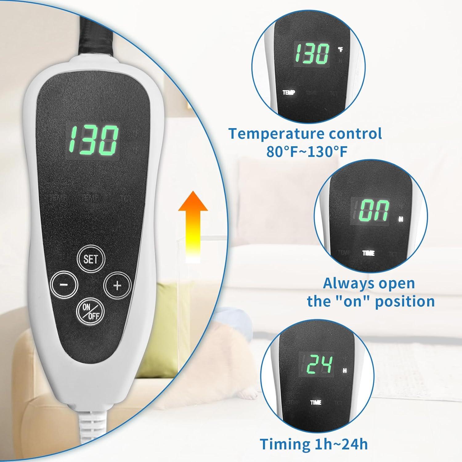 Almohadilla Térmica para Mascotas GOLOPET 55.88x45.72 cm Ajustable