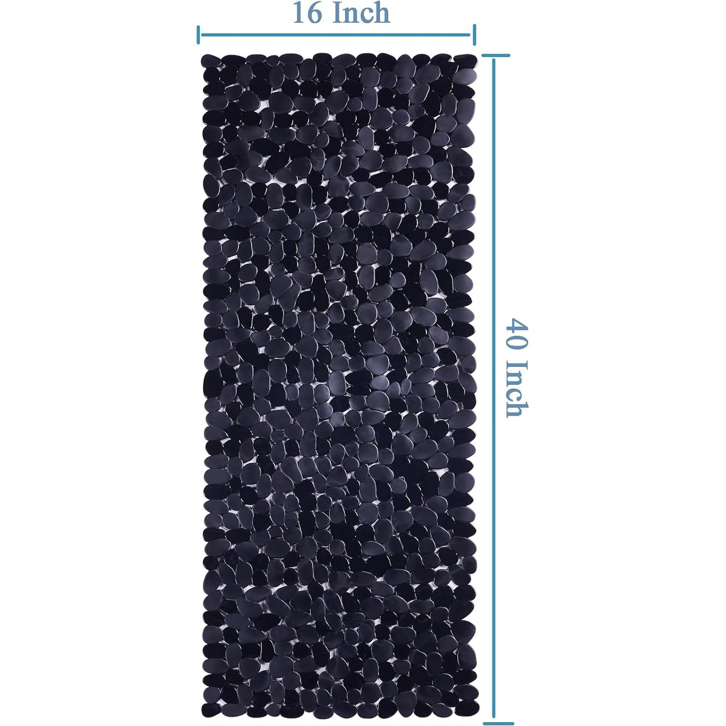 Alfombra de Ducha Antideslizante Webos 101.6x40.6cm Negra