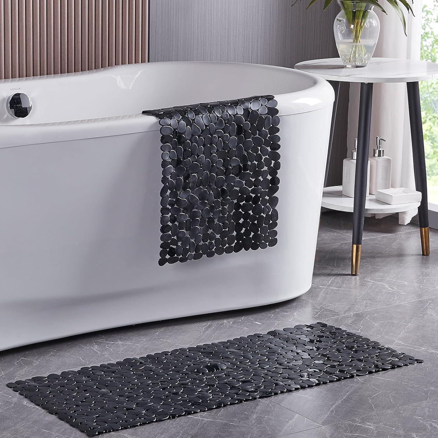 Alfombra de Ducha Antideslizante Webos 101.6x40.6cm Negra