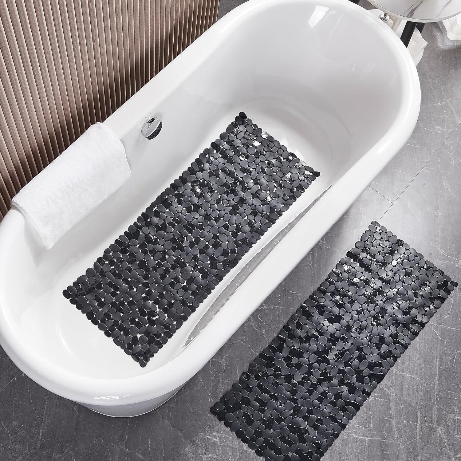 Alfombra de Ducha Antideslizante Webos 101.6x40.6cm Negra