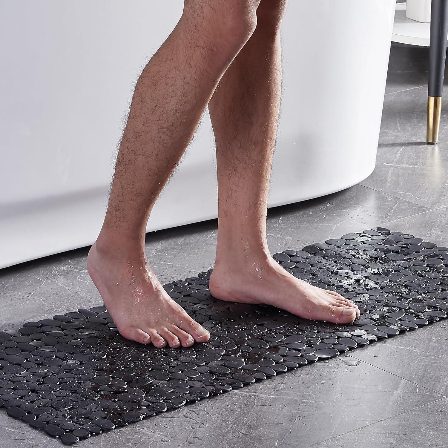 Alfombra de Ducha Antideslizante Webos 101.6x40.6cm Negra