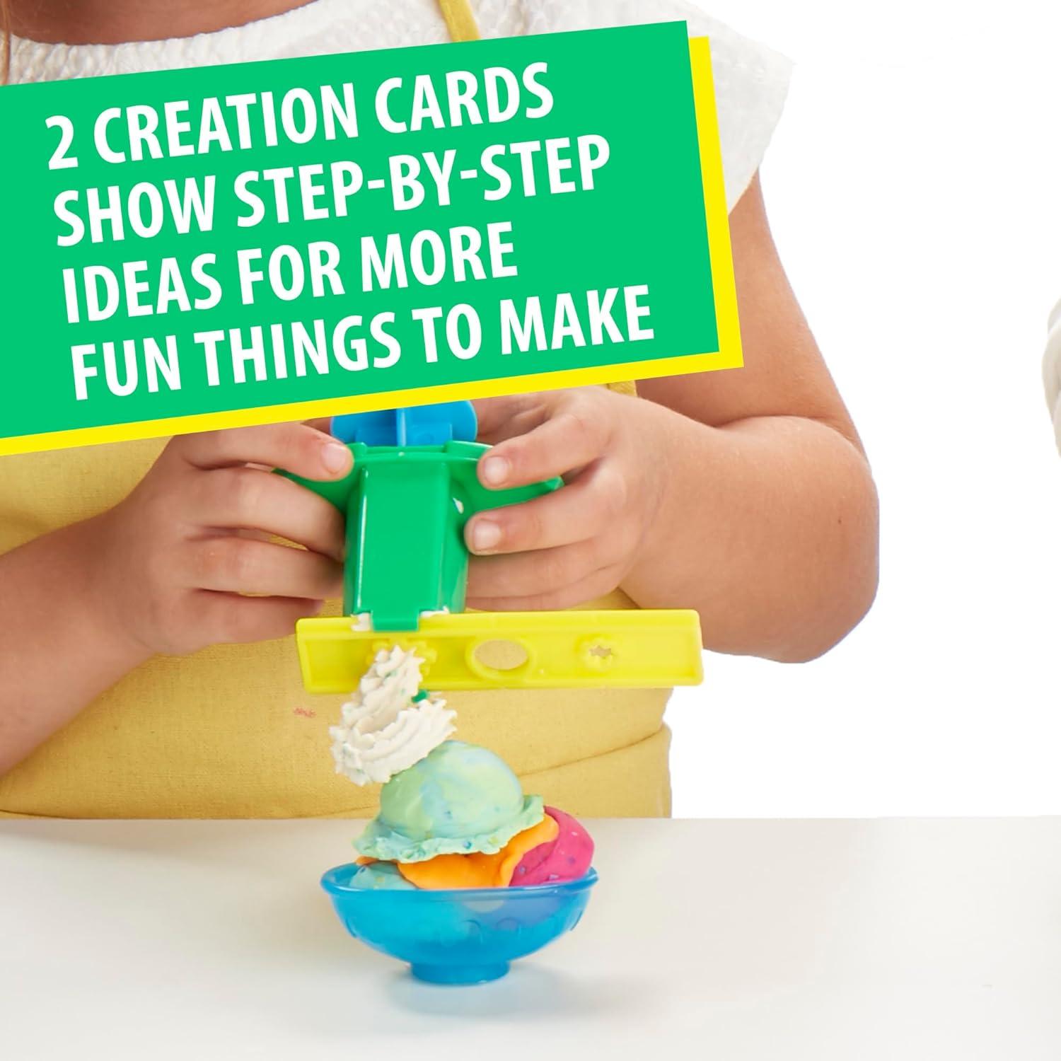 Juego de Fiesta de Helados Play-Doh 22 Herramientas 6 Colores