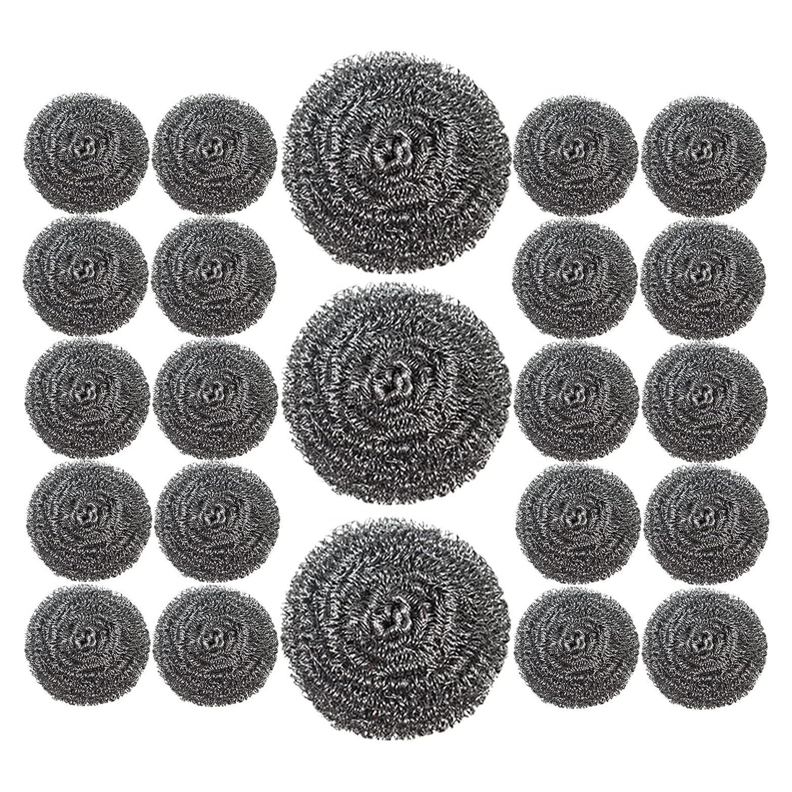 Estropajos de Acero Inoxidable XXJXING - Paquete de 24 Piezas