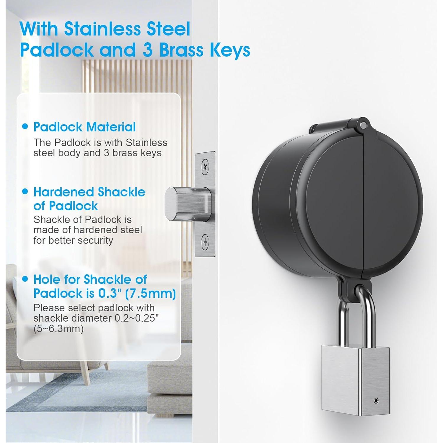 Cubierta de Perno Redondo AST con Candado y 3 Llaves - Seguridad