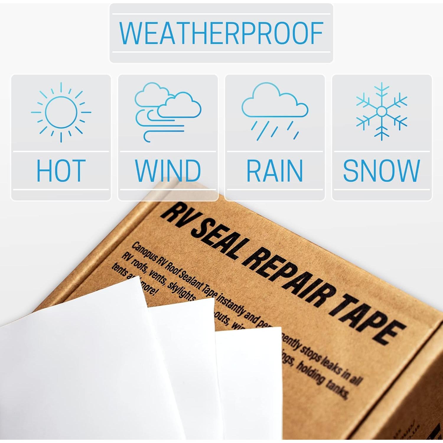 Cinta Selladora Impermeable CANOPUS 5 cm x 15 m para RV