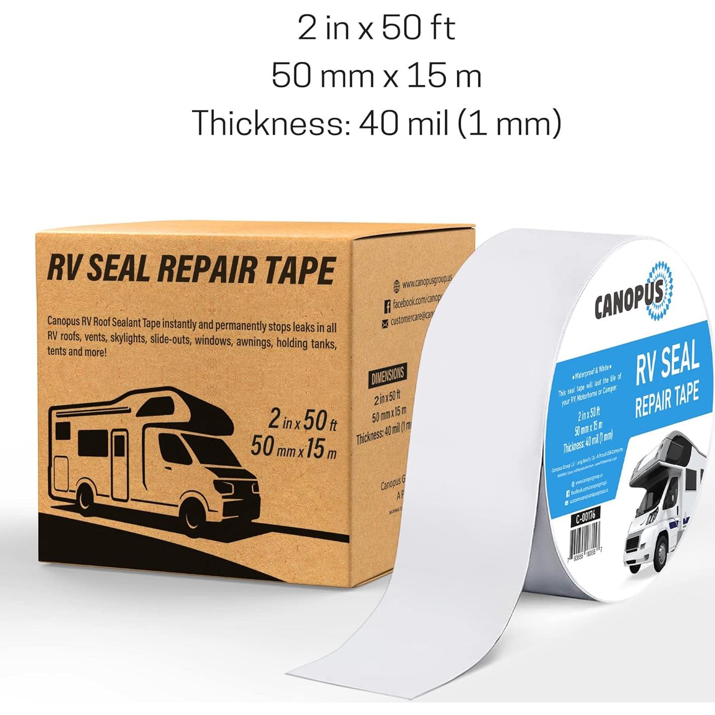 Cinta Selladora Impermeable CANOPUS 5 cm x 15 m para RV