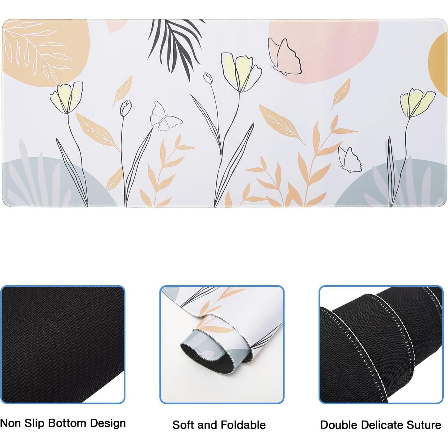 MEGREZ Set Ergonómico 4-en-1: Alfombrilla y Reposamuñecas