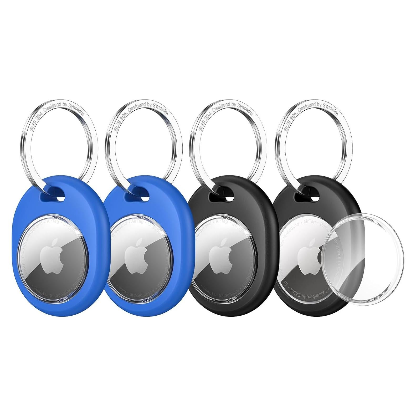 Funda Protectora Syncwire para AirTag - 4 Pack TPU Resistente