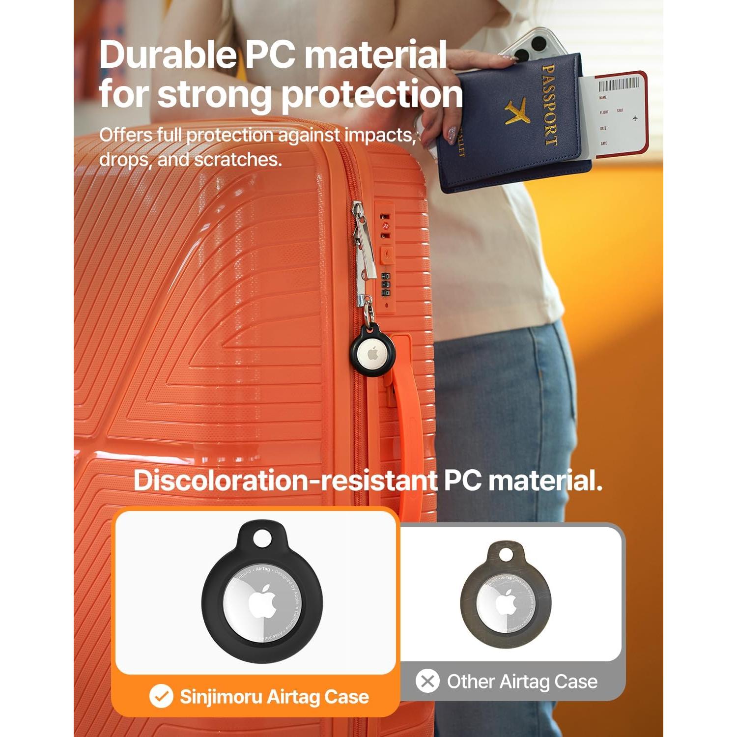 Soporte de Llavero para Apple AirTag Sinjimoru Negro