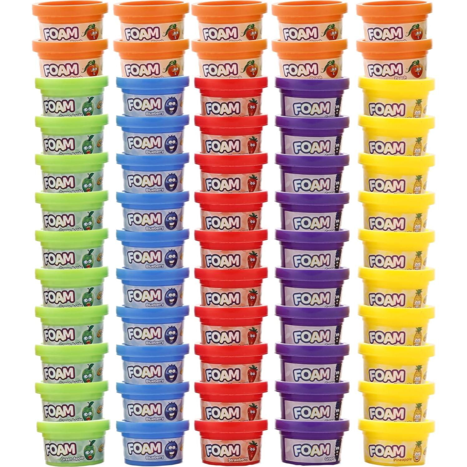 Crayola Play Foam 60 Tinas Aromatizadas 1oz Niños