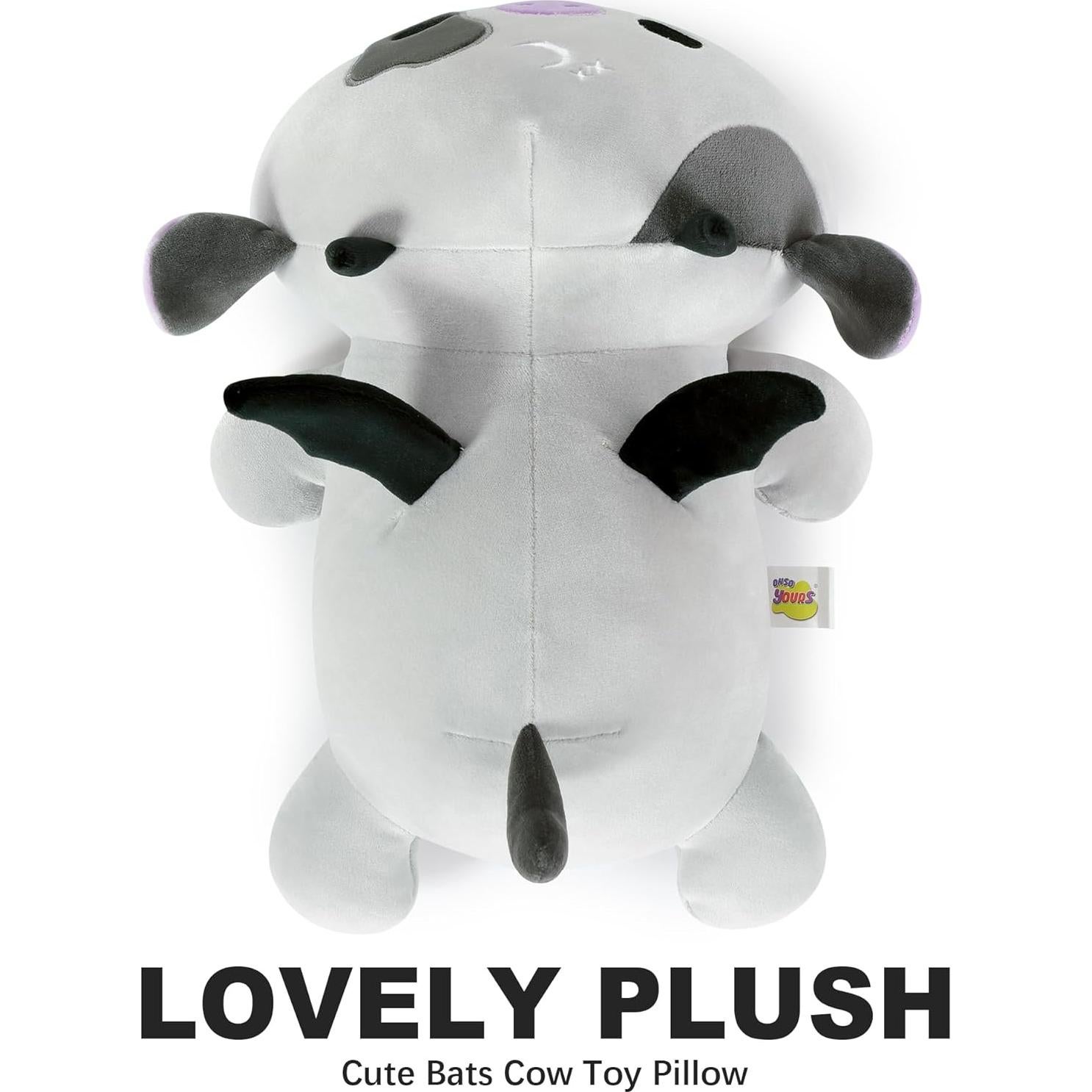 Peluche Vaca Murciélago Onsoyours 30 cm Suave y Aplastable