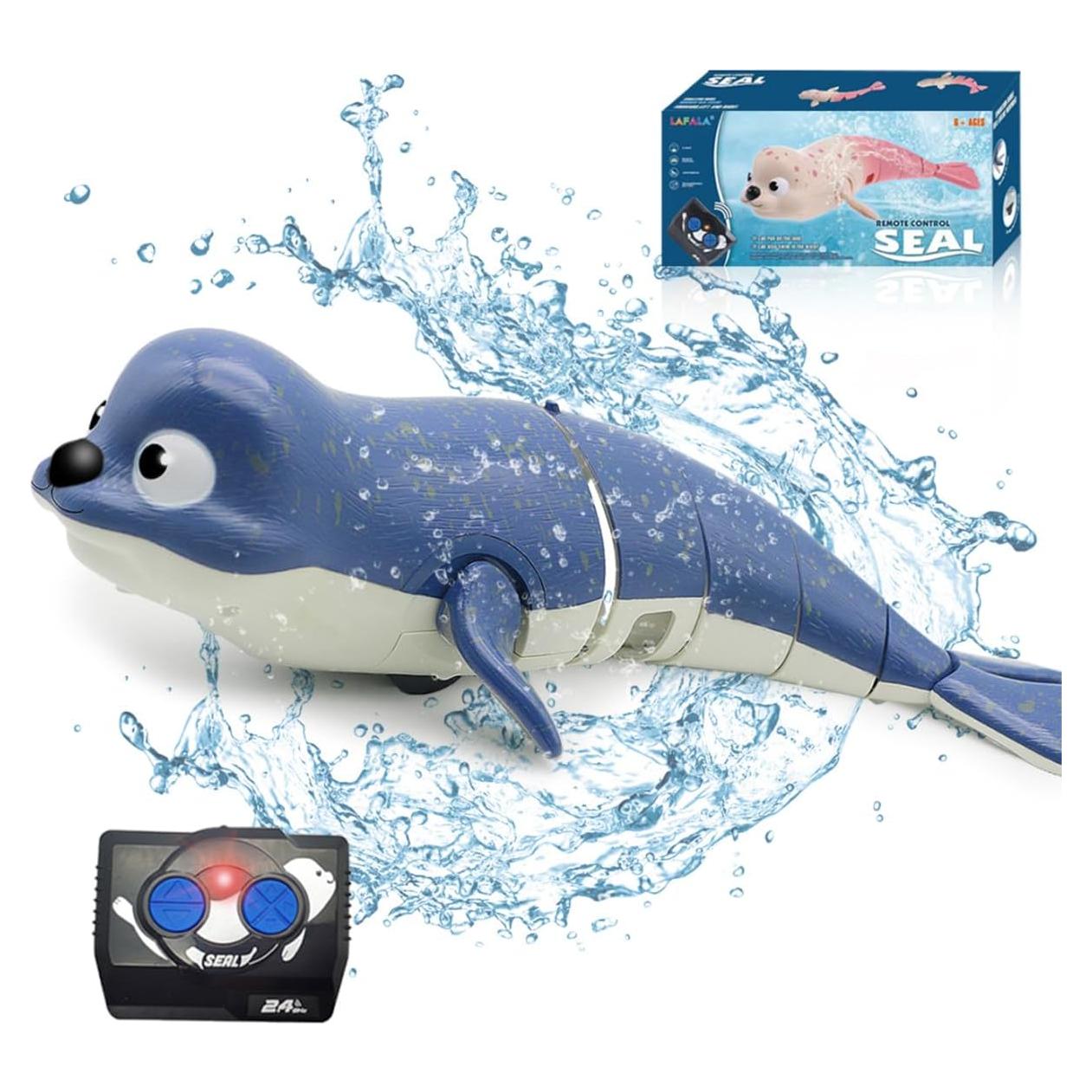 Juguete de piscina control remoto CX Sello Azul 27.9x14cm