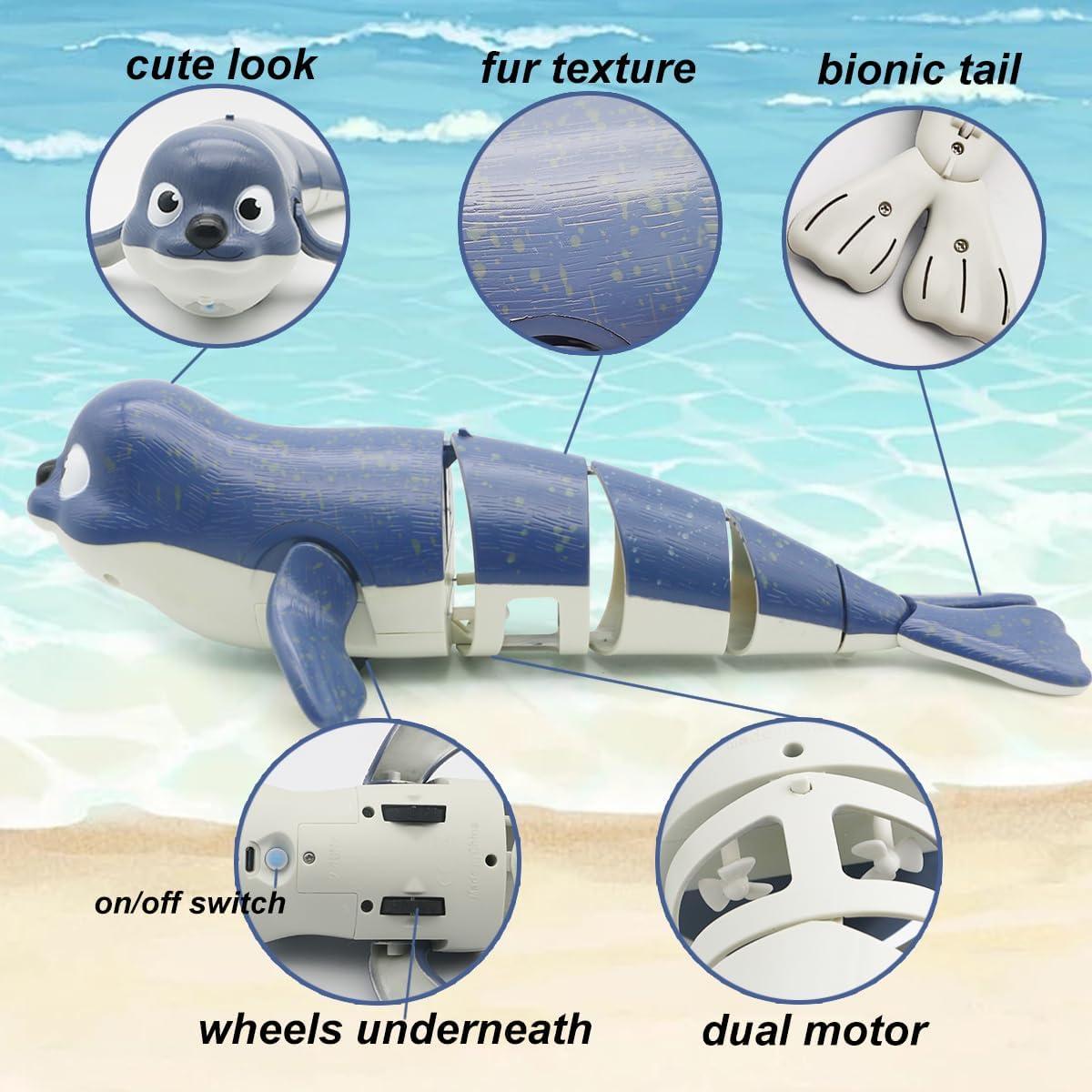 Juguete de piscina control remoto CX Sello Azul 27.9x14cm