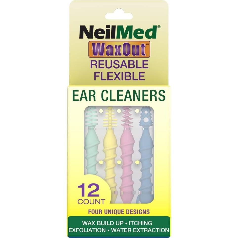 Limpiadores de Oídos Flexibles NeilMed Waxout - Paquete de 2