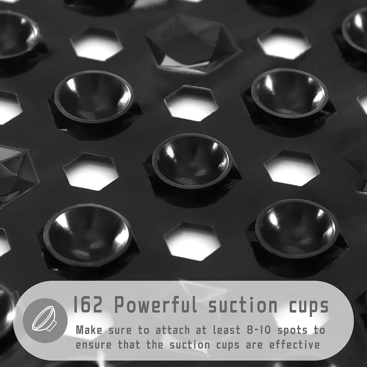 Alfombrilla de Ducha Antideslizante Yimobra 53x53cm Negra