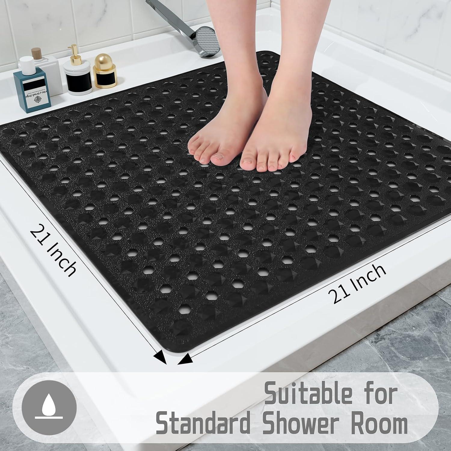 Alfombrilla de Ducha Antideslizante Yimobra 53x53cm Negra