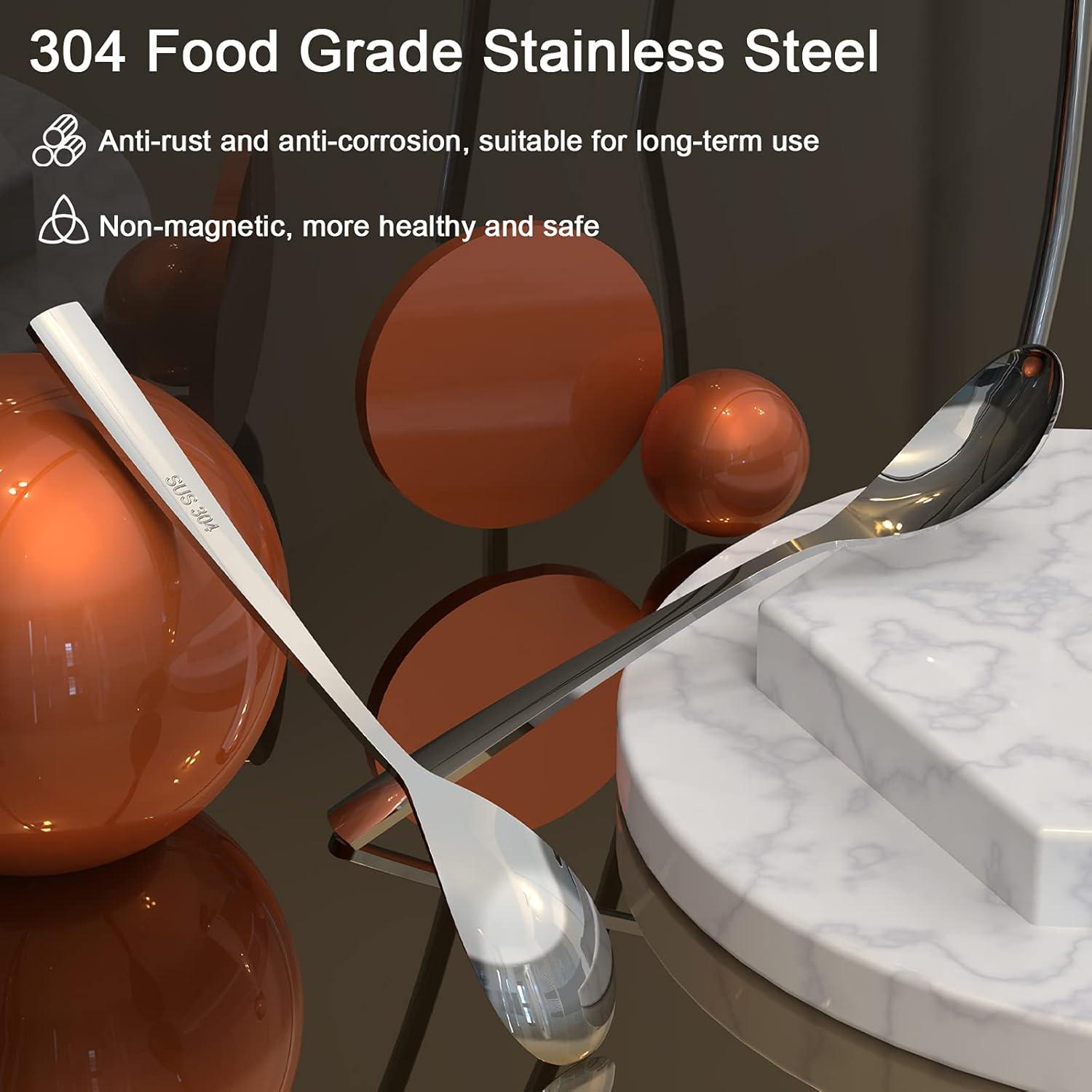 Juego de 2 Cucharas de Café GLAMFIELDS Acero Inoxidable 15.24 cm