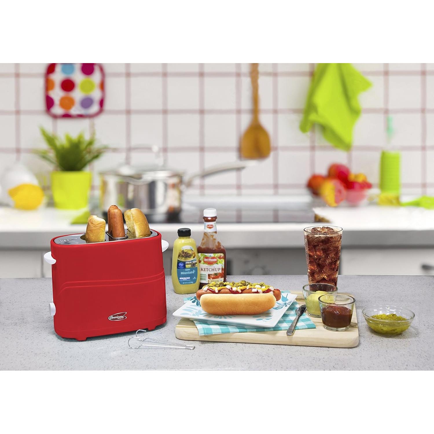 Tostadora de Perros Calientes Elite Gourmet ECT-542R Azul