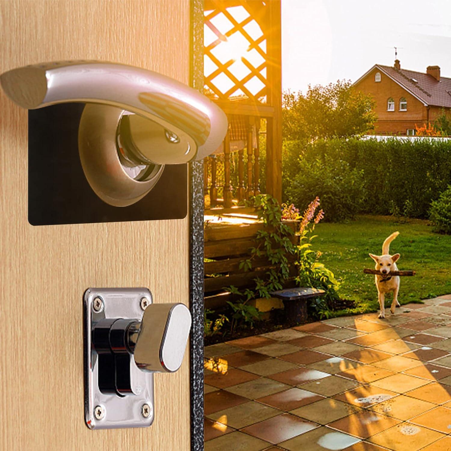 Placa de Refuerzo para Pomo de Puerta ALEXPRE 8 Paquetes Negra