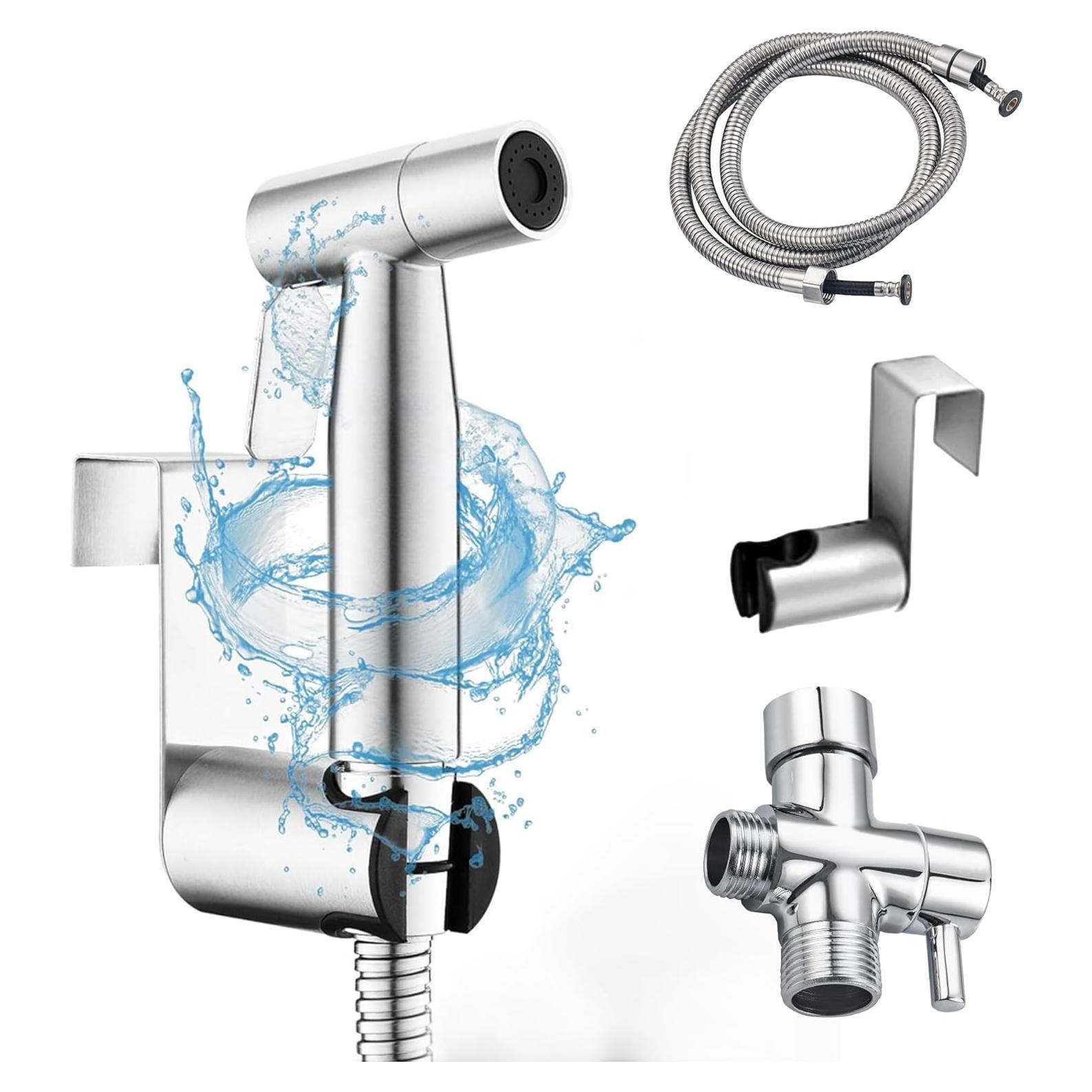 Rociador de Bidet de Mano GCGWEQS Acero Inoxidable Cepillado