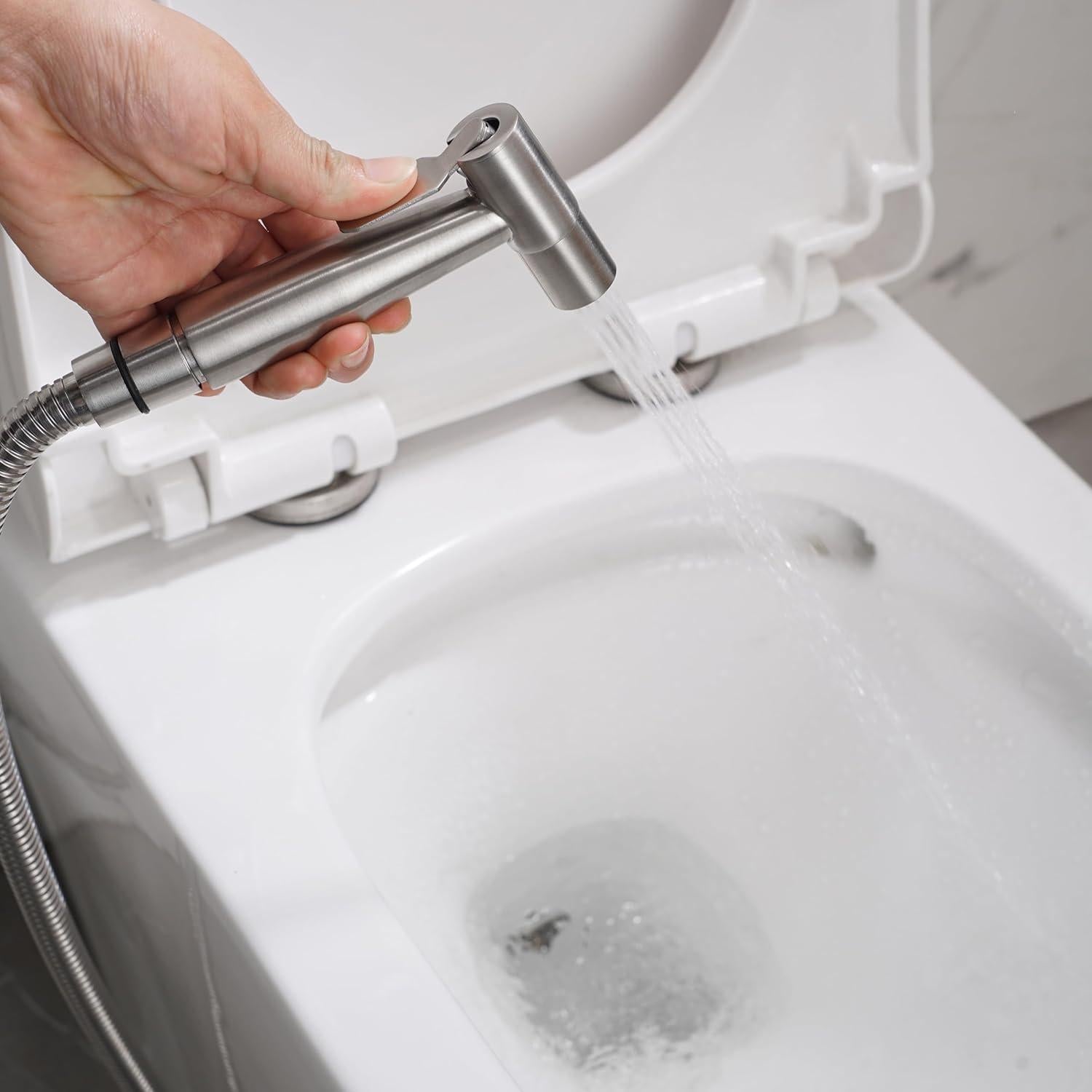 Rociador de Bidet de Mano GCGWEQS Acero Inoxidable Cepillado