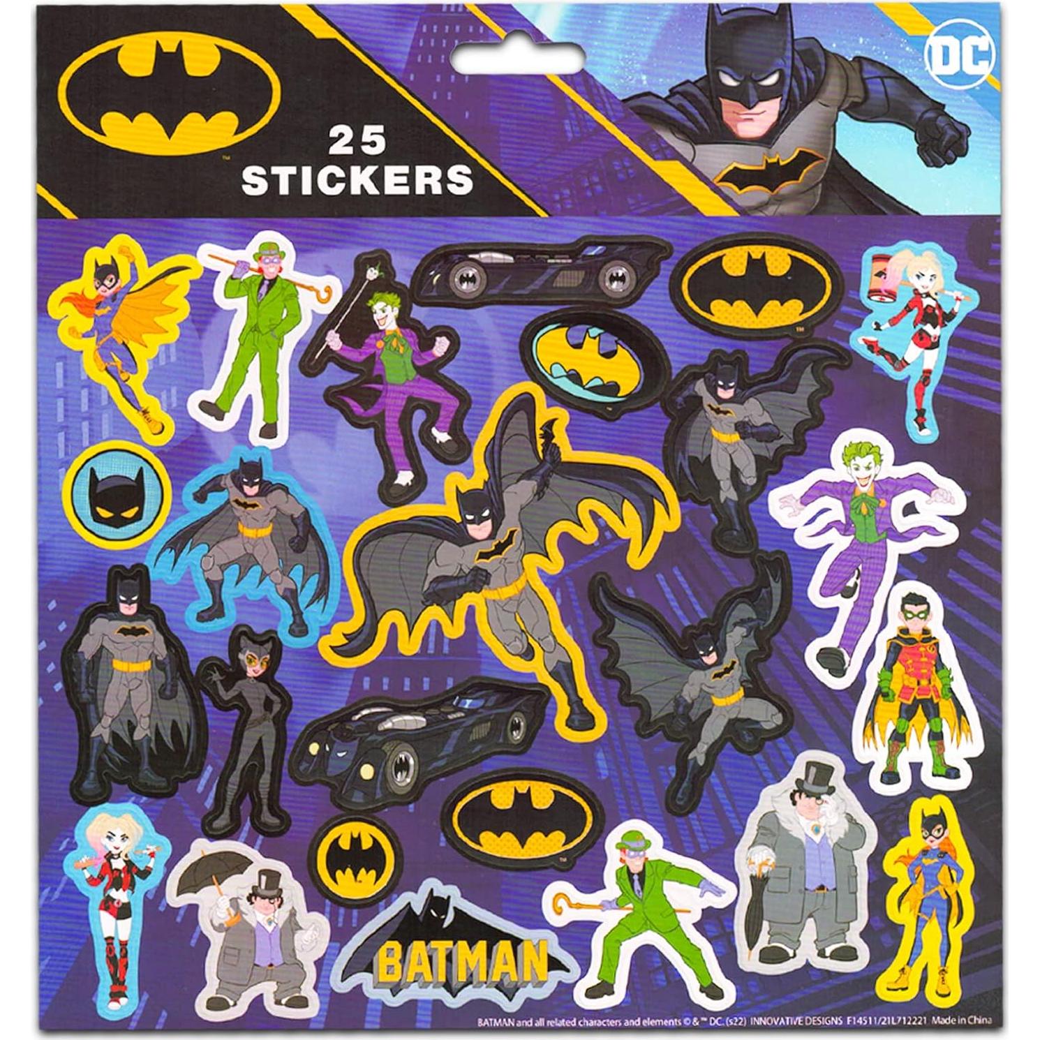 Conjunto de libros para colorear Batman - 2 libros y pegatinas