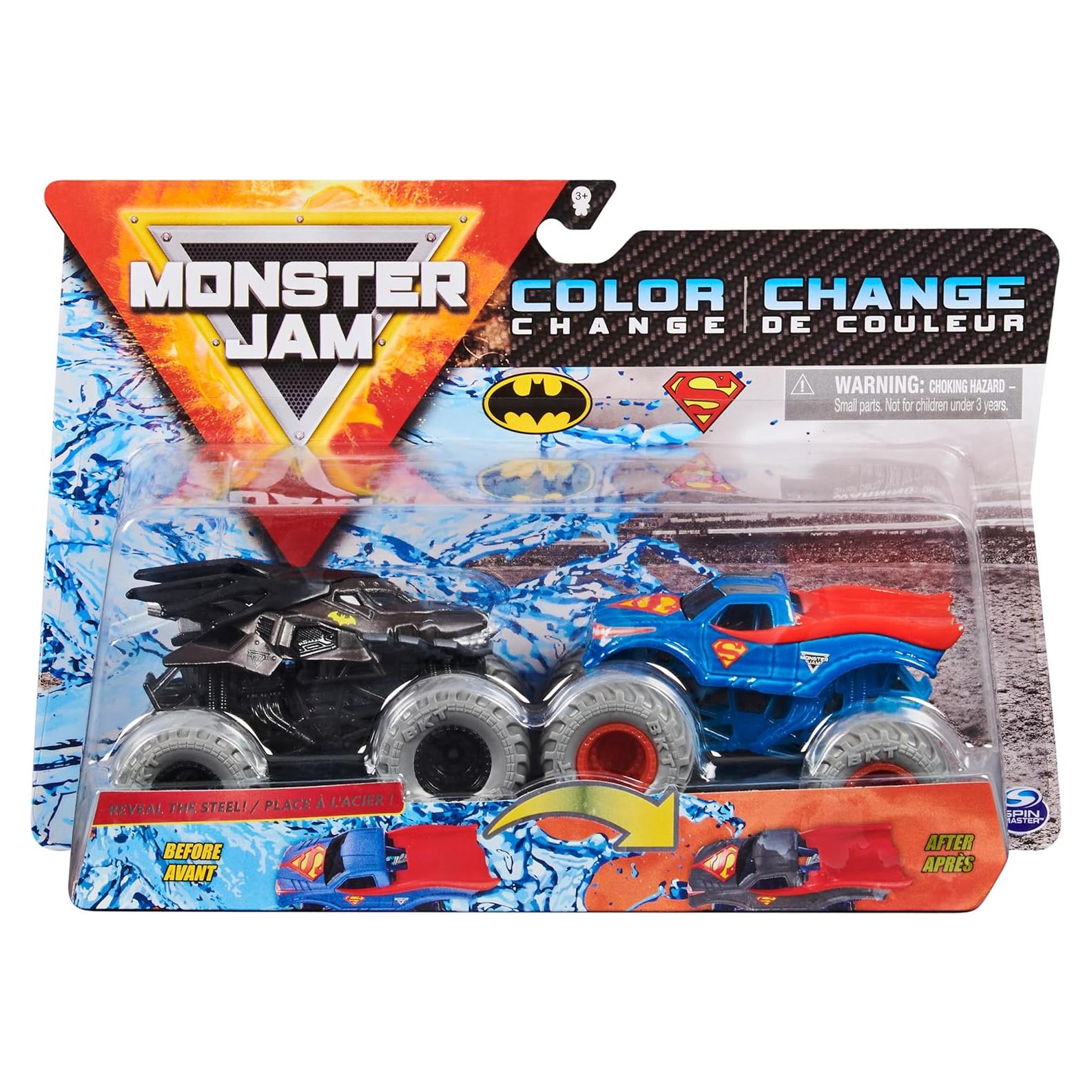 Camiones Monstruo Monster Jam 1:64 que Cambian de Color
