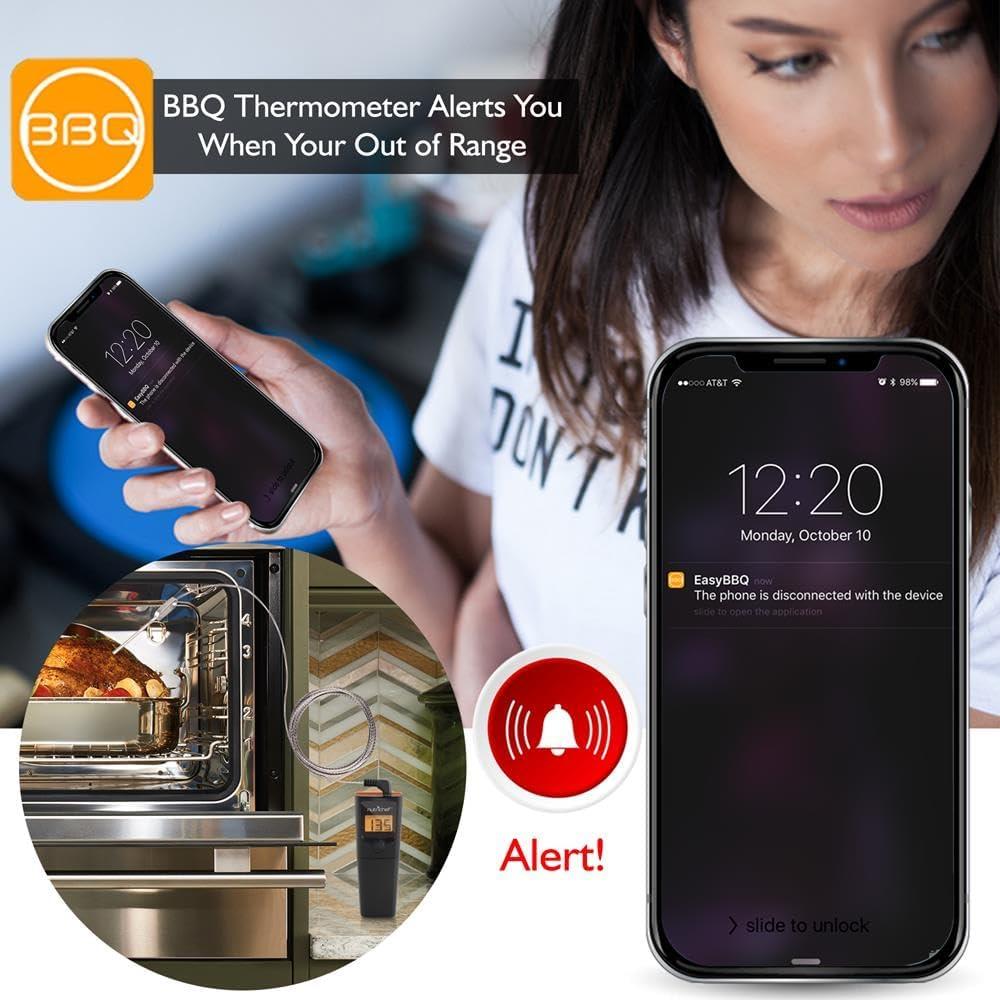 Termómetro Digital Inalámbrico NutriChef Bluetooth para Carne
