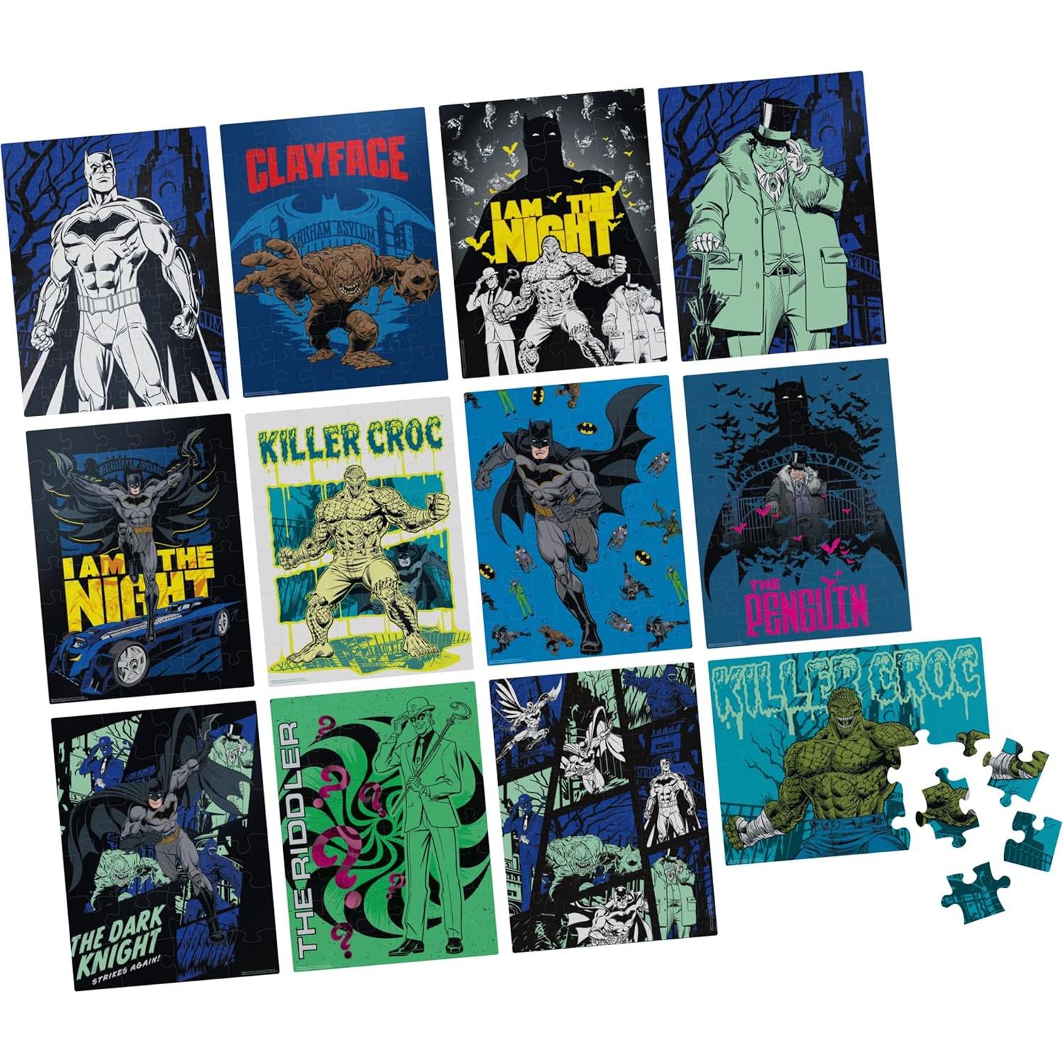 Rompecabezas Batman 12-Pack Spin Master para Niños 4+