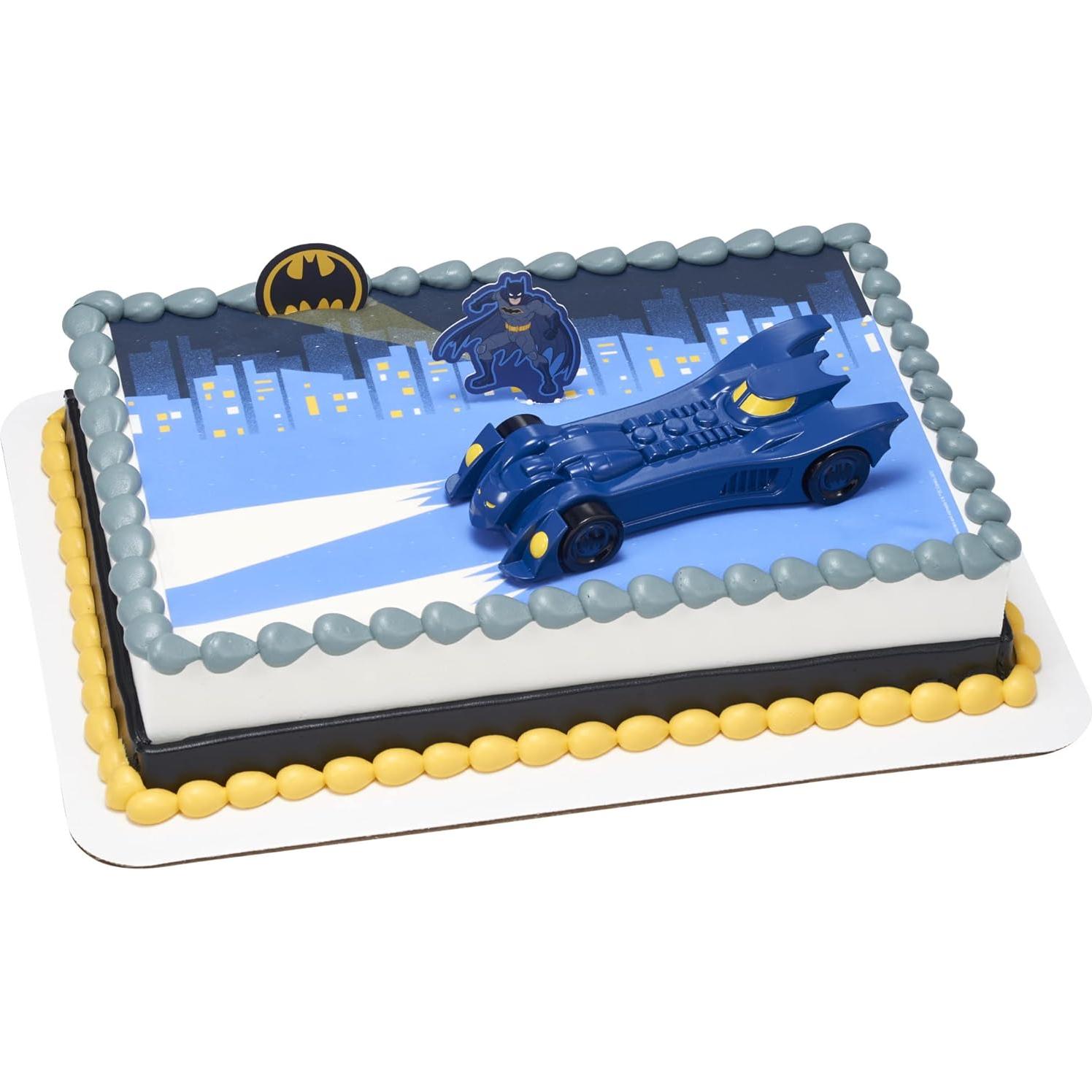 Adorno de Pastel Batman En Acción DecoPac - 3 Piezas