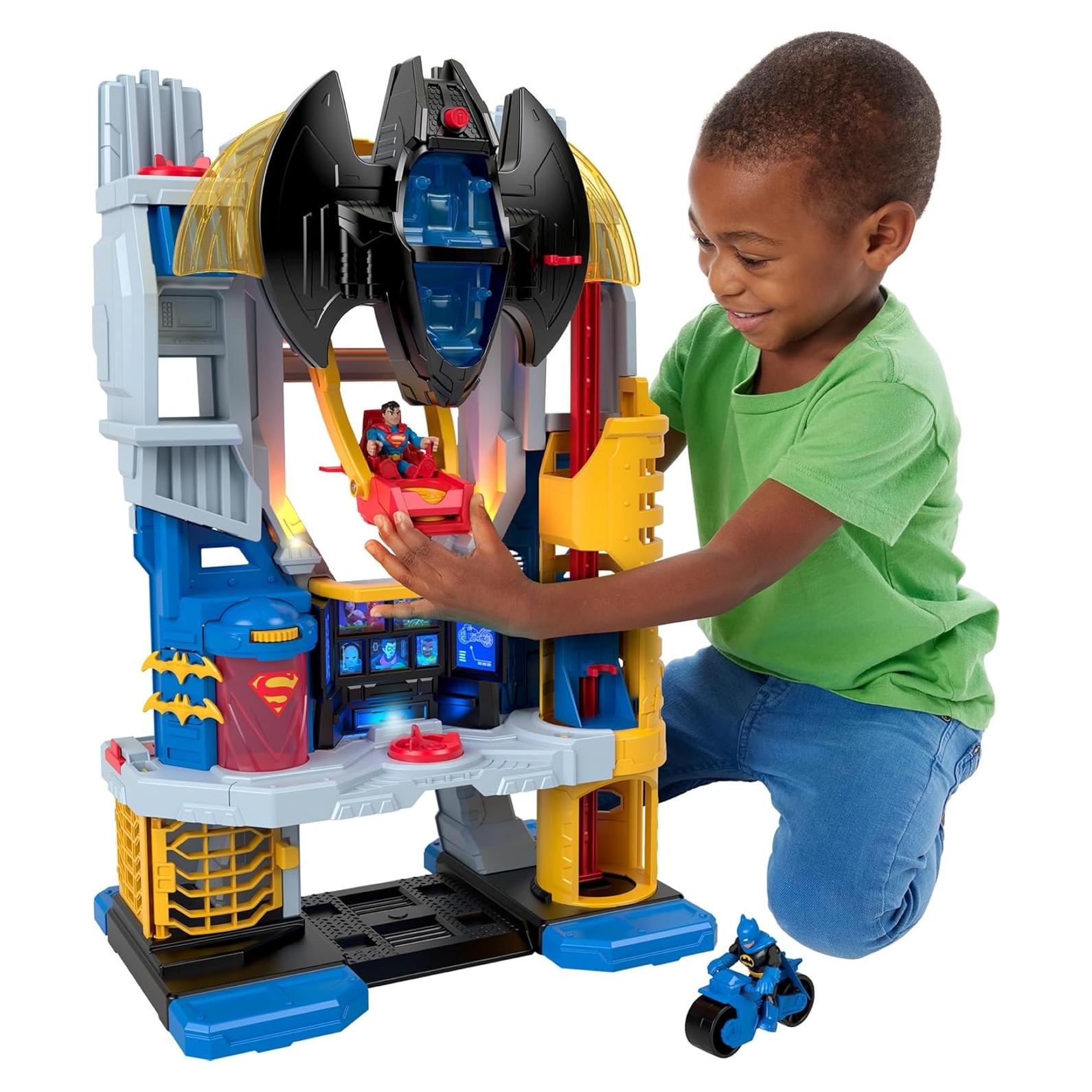 Fisher-Price Juguete Batman Sala de Justicia 60 cm 10 Piezas