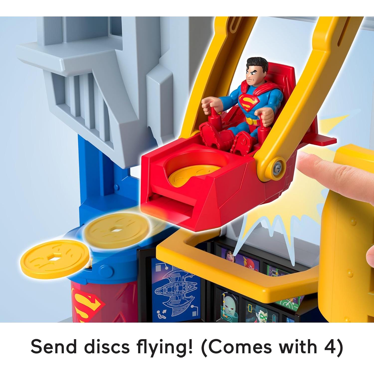 Fisher-Price Juguete Batman Sala de Justicia 60 cm 10 Piezas