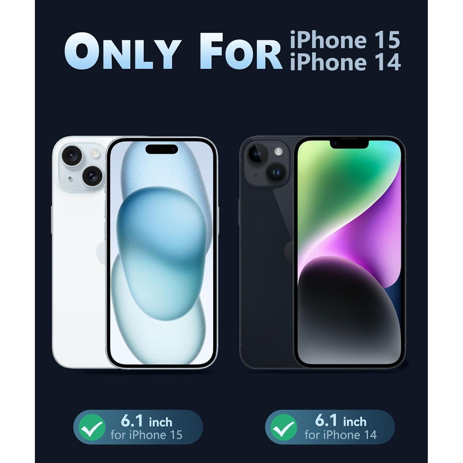 Funda FNTCASE para iPhone 15/14 - Carga Magnética y Protección Militar