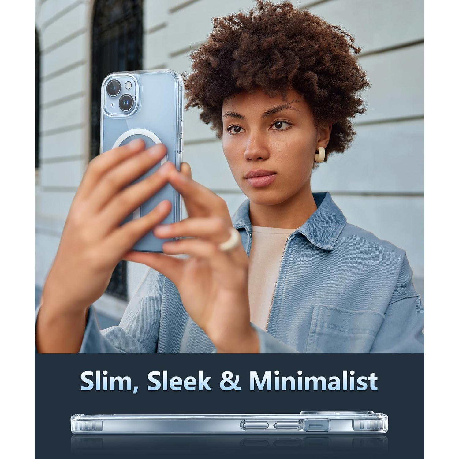 Funda FNTCASE para iPhone 15/14 - Carga Magnética y Protección Militar