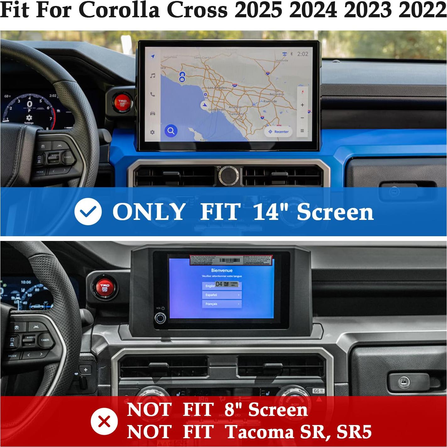 Cubiertas de Perilla de AC MOCHENT para Toyota Tacoma 2024-2025