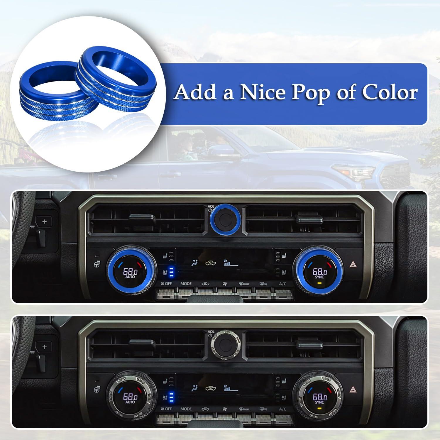 Cubiertas de Perilla de AC MOCHENT para Toyota Tacoma 2024-2025